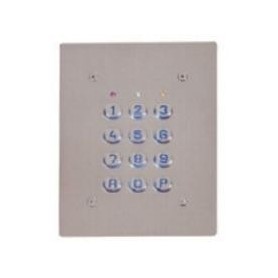 Clavier 2 Relais, 60 codes, touches plastiques, plaque inox (SU2-EAB)