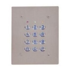 Clavier 4 Relais, 28 codes, touches plastiques, plaque inox (SU4-EAB)