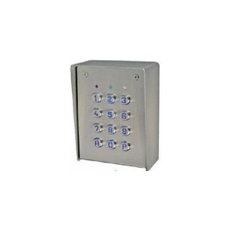 Clavier 4 Relais, 28 codes, boitier inox (SU4-SAB)
