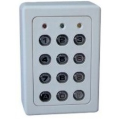 Clavier 1 Relais, 60 codes, touches métalliques, boitier ABS BEIGE (SU1-TME)