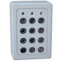 Clavier 4 Relais, 28 codes, touches métalliques, boitier ABS BEIGE (SU4-TME)