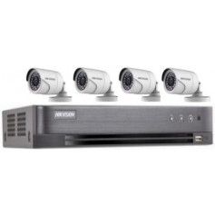 PACK DVR HKVISION 04 Mini Tubes  HD (PACKDVR4MTHD-HK)