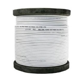 Bobine de 100 m de Câble coaxial KX6 blanc
