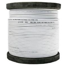 Bobine de 100 m de Câble coaxial KX6 blanc