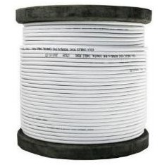 Bobine de 100 m de Câble coaxial KX6 blanc cuivre (COAX100M2BC PURE CUIVRE)