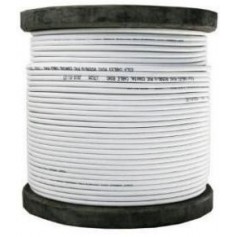 Bobine de 100 m de Câble coaxial KX6 blanc