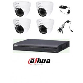 PACK XVR DAHUA 4 Dôme (PACKXVR4DVF2812)