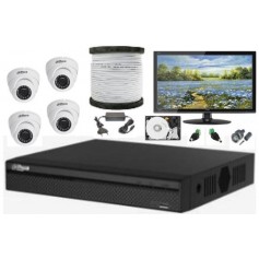 Kit Vidéosurveillance Haute définition DAHUA 4 caméras (KIT-DH-4CAM)
