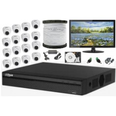 Kit Vidéosurveillance Haute définition DAHUA 16 caméras ( KIT-DH-16CAM)