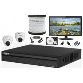 Kit Vidéosurveillance Haute définition DAHUA 2 caméras