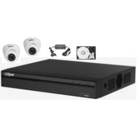 PACK NVR DAHUA 2 Mini Dômes IP POE (PACKNVR-2MDIP-DH)