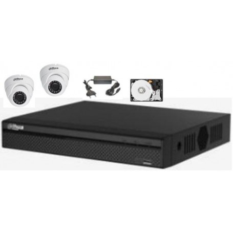 PACK NVR DAHUA 2 Mini Dômes IP POE (PACKNVR-2MDIP-DH)