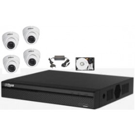 PACK NVR DAHUA 4 Mini Dômes (PACKNVR4MD-DH)
