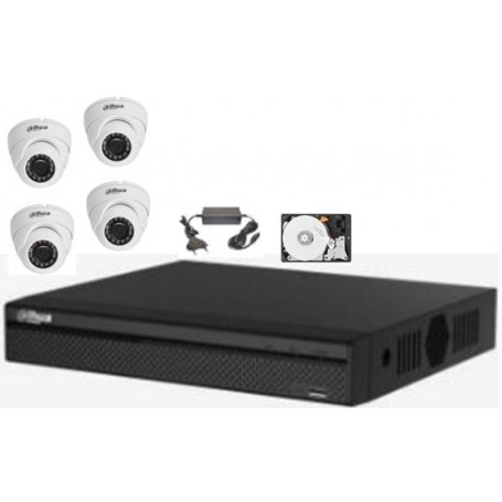 PACK NVR DAHUA 4 Mini Dômes (PACKNVR4MD-DH)