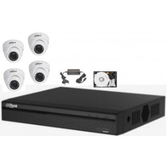 PACK NVR DAHUA 4 Mini Dômes (PACKNVR4MD-DH)