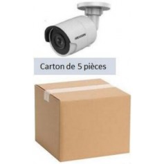 PACK HKVISION 10 Mini Tubes IP Focale fixe 2,8mm WDR 4MP (PACK5MTIP-FF4MP-HK)