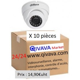 PACK DAHUA 10 Mini Eyeball Focale-fixe 2,8mm 2MP