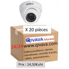 PACK DAHUA 210 Mini Dôme Focale-fixe 2,8mm 2MP (PACK20MD-FF2MP-DH)