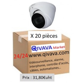 PACK DAHUA 20 Dômes Vari-focale motorisée 2,7mm 2MP